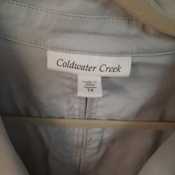 Coldwater Creek Size 14 Beige Cropped Jacket - Picture 3 of 4
